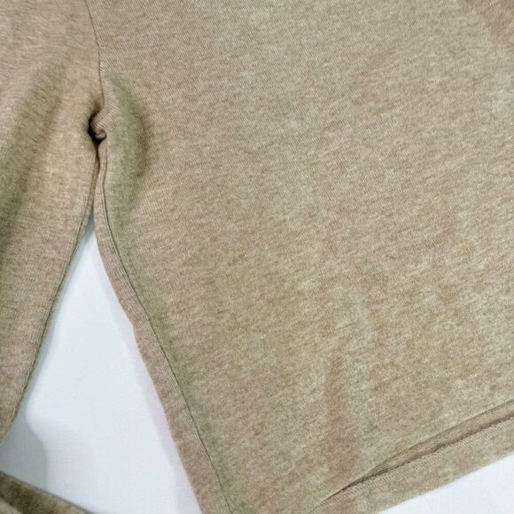 Vince Sweater Womens Medium Tan Neutral Cozy Mock Neck Neutral Minimalist - Picture 8 of 9